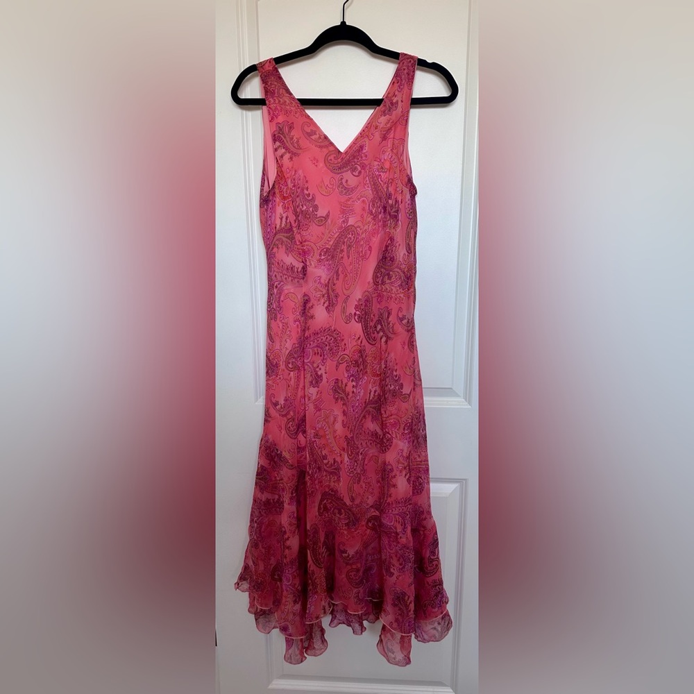 Vintage Meghan Matthew’s Pink Paisley Dress - Picture 3 of 4
